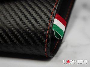 Document Holder - Alfa Romeo Logo - Carbon Fiber Finish